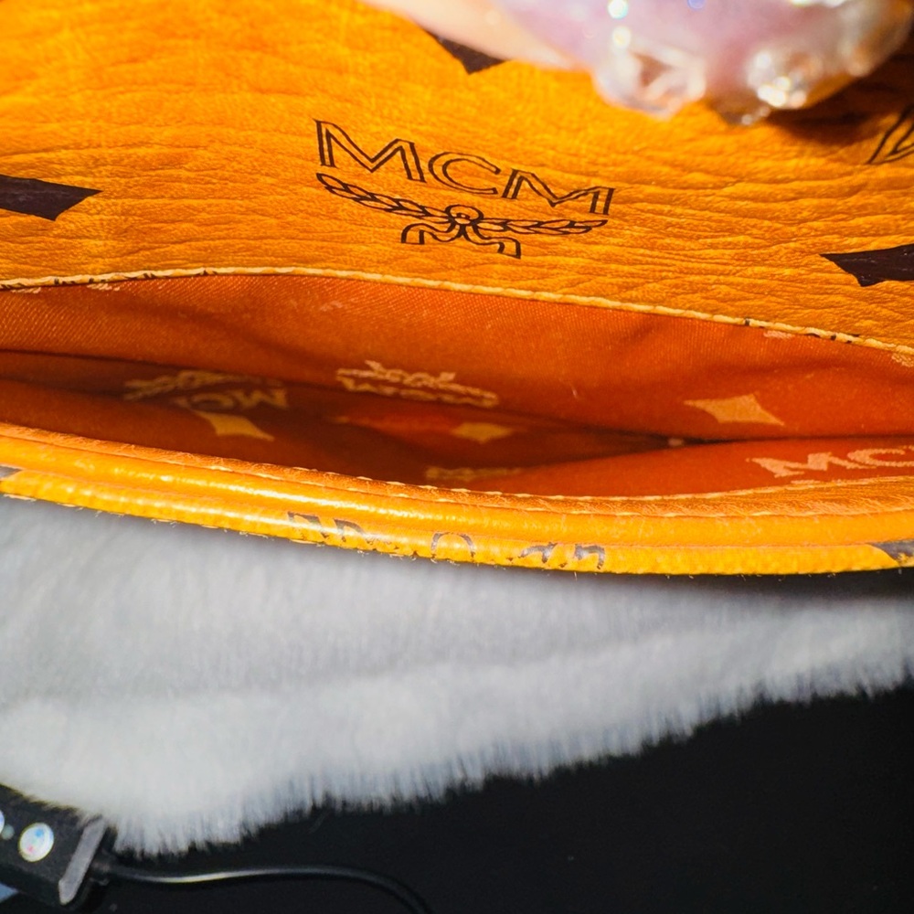 MCM Cognac Visetos Monogram Crossbody Bag - Picture 9 of 15